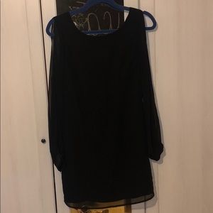 Sheer long sleeve dress